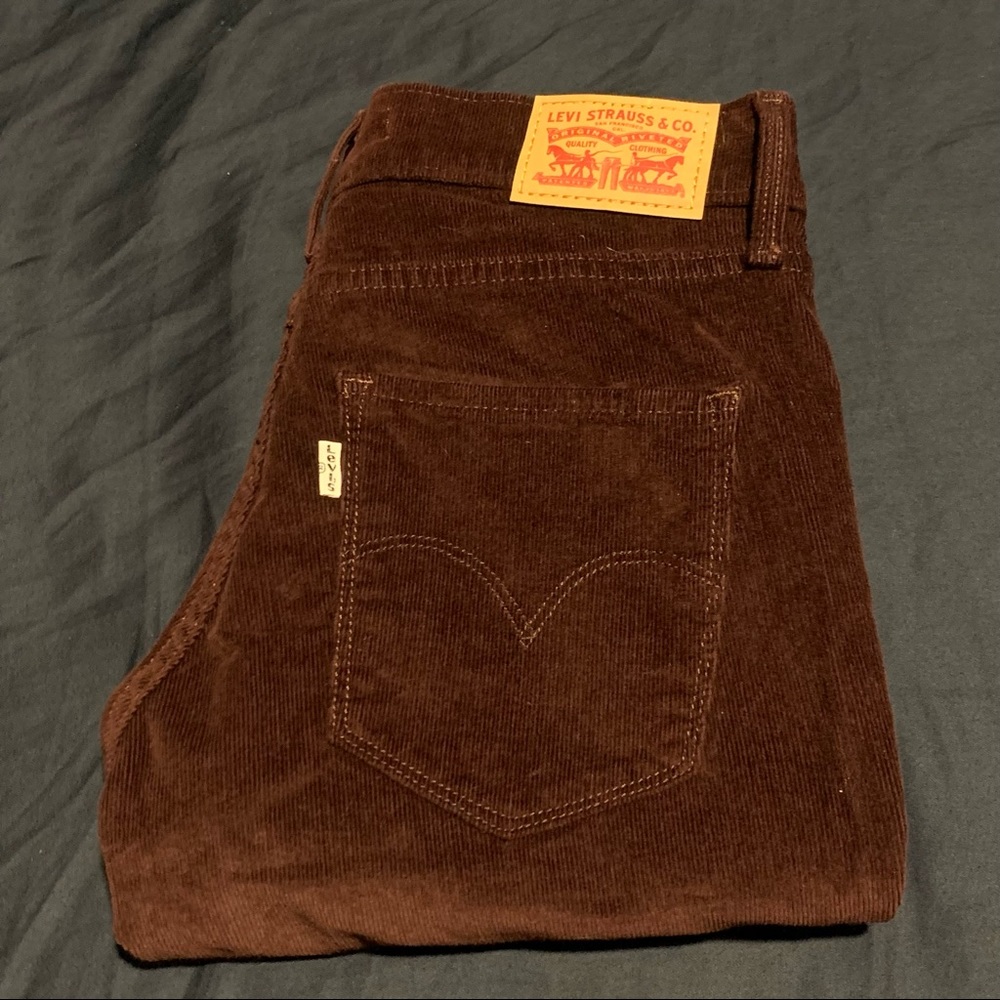 SOLD! LEVI’S 311 Shaping Skinny Jeans Corduroy Dark Red 27 x 32 Straight slim